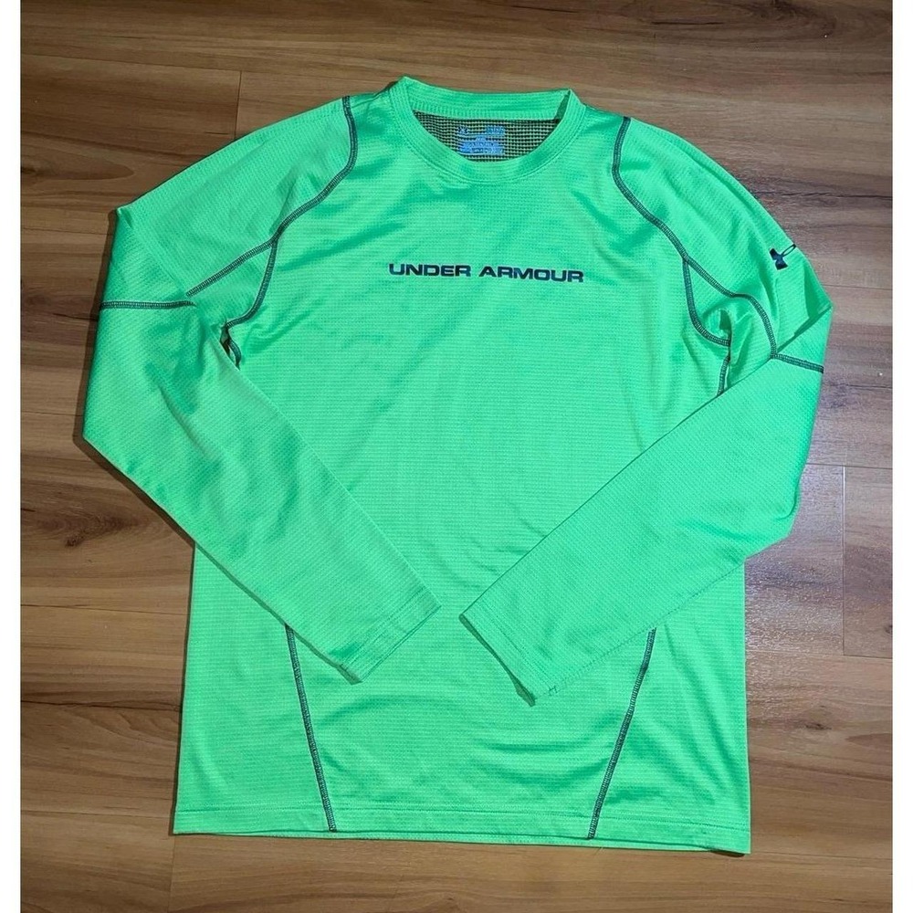 Mens Under Armour Fitted Training Workout Performance Active Coldgear Shirt
